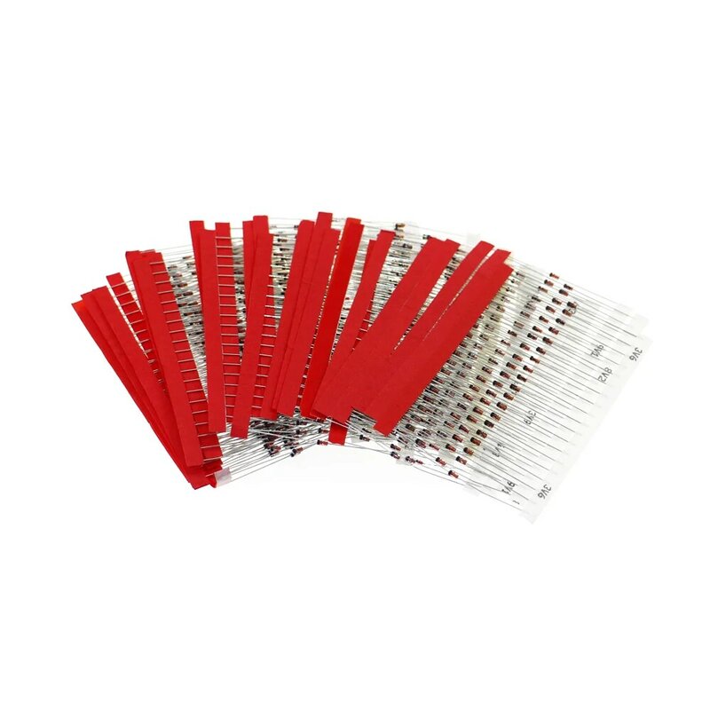 Kit surtido de diodos Zener, 600 piezas, 2V-39V, 30 valores, 1/2W, 0,5 W, 20 piezas cada valor
