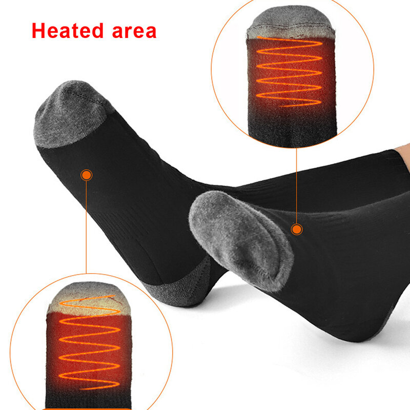 WiFi Fernbedienung beheizte Socken wiederauf ladbare Batterie beheizt 3 Gang elektrische Socken Fuß warme Winter thermal Ski socken