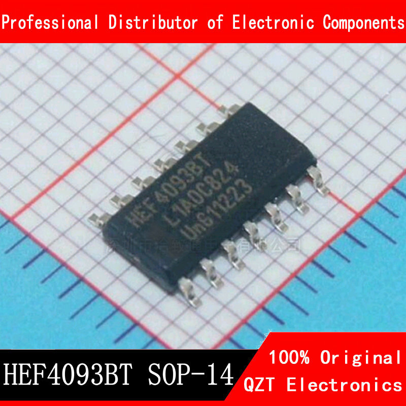 10Pcs HEF4093BT CD4093BM Sop HCF4093 Sop-14 HEF4093 4093 SOP14 Logic Apparaat Chip