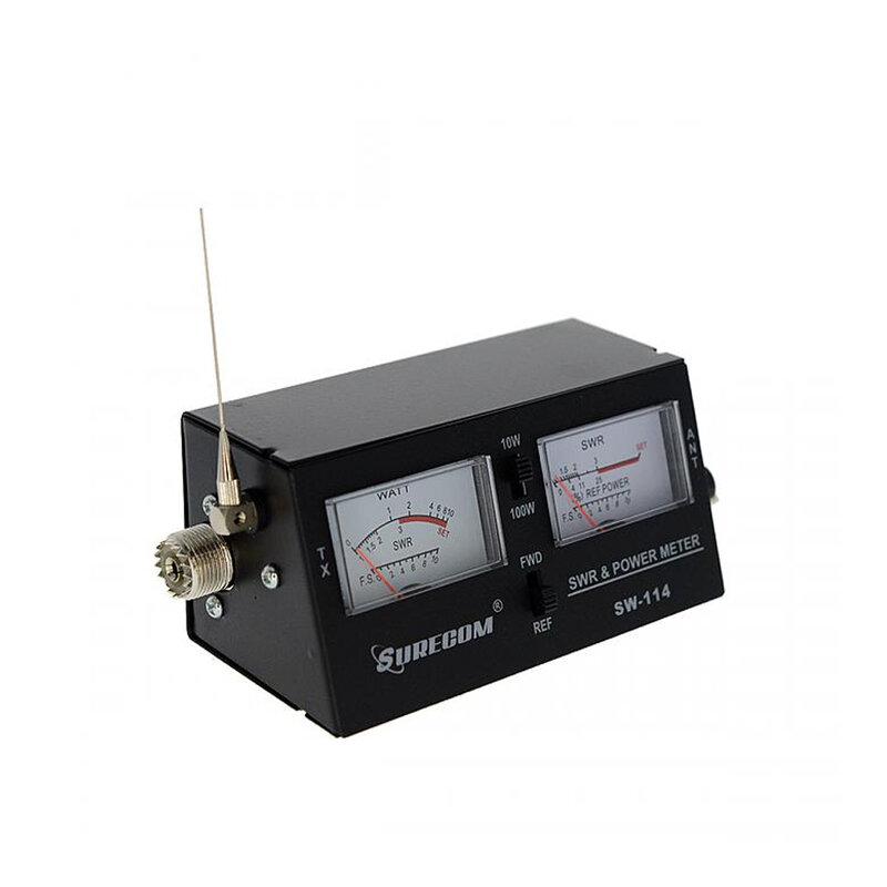 Surecom SW-114 SWR/RF/Feldstärke Test Power Meter für Relative Power 3 Funktion Analog mit Feldstärke antenne