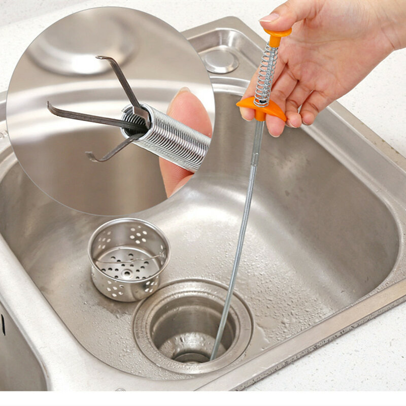 Wąski Bend Picker Sink Drains Grabber elastyczny długi zasięg pazur Pick Up wąski zakręt krzywa wpust odpływu podłogowego Spring Grip Cleaner