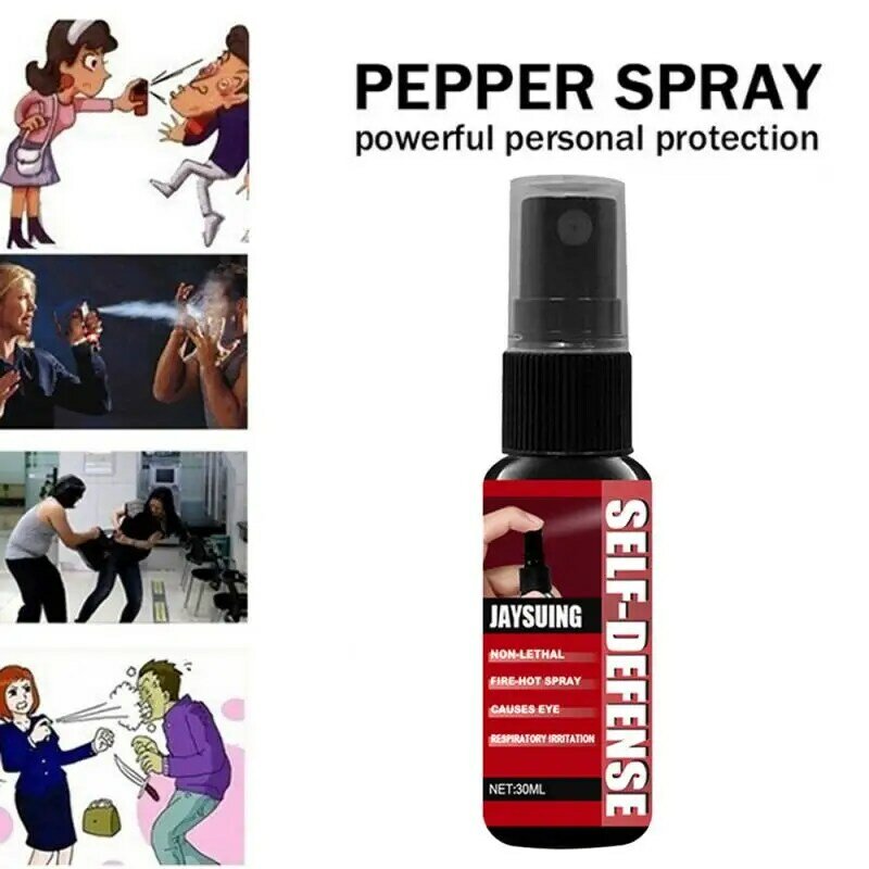 Anti-lobo spray de pimenta vermelha para mulher transportar auto-defesa pequena vasilha grande protection30ml anti-lobo spray feminino ferramentas seguras