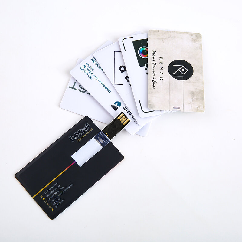 Pendrive de cartão de crédito de plástico, cartão de memória flash drive 2.0 usb 4gb 8gb 16g 32gb 64gb, presente de logotipo grátis