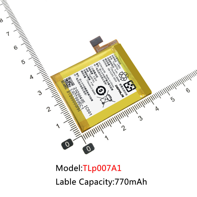 Wysokiej jakości bateria TLp007A1 do wymiany baterii telefonu komórkowego Alcatel TLp007A1