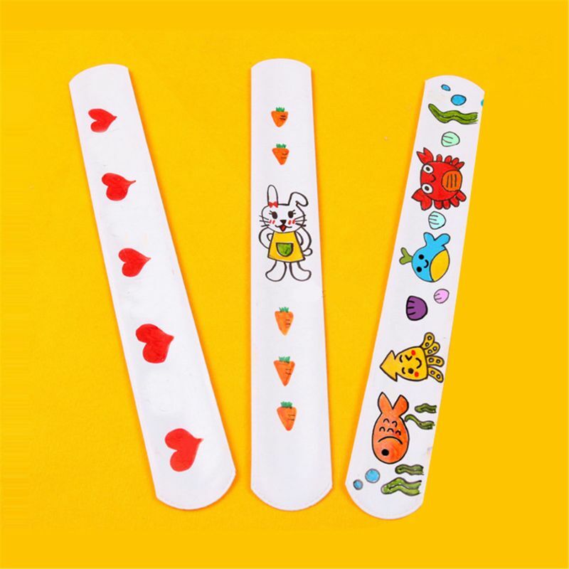 12 Pcs DIY Blank Slap Armbänder Party Favors Ostern Geschenke für Kinder Kunst Handwerk Kindergarten