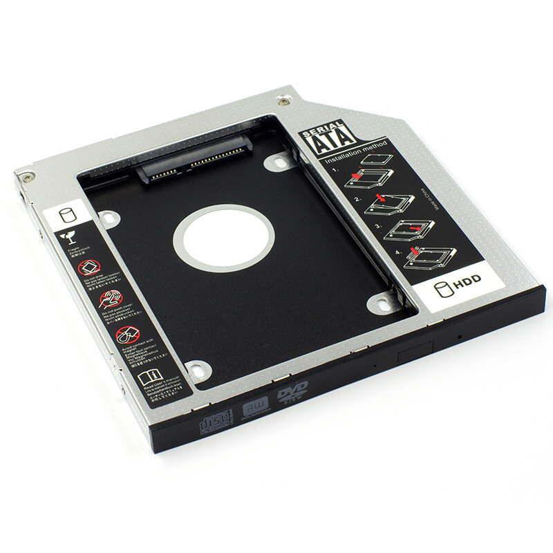 Caddy de disque dur SSD 2nd HD, 12.7mm, compatible avec packard Bell EasyNote TS11 TS13 TS44 TS45 TSX62 TSX66 P5WS5