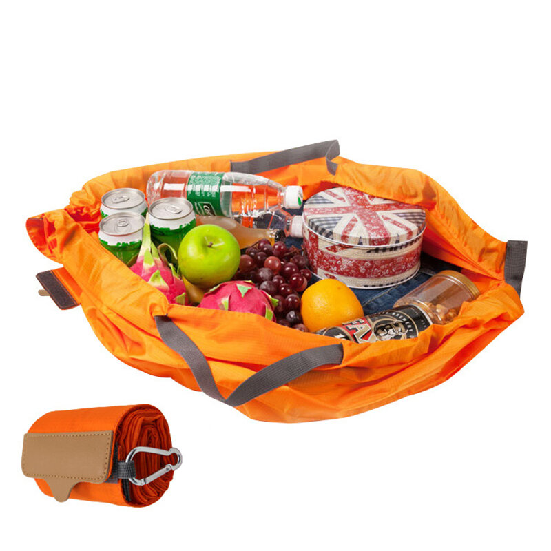 KOKOPEAS Reusable Grocery กระเป๋าเป็นมิตรกับสิ่งแวดล้อมพับขนาดใหญ่ความจุกระเป๋าขนาดกะทัดรัด Spat ทำความสะอาดได้กระเป๋าถือ