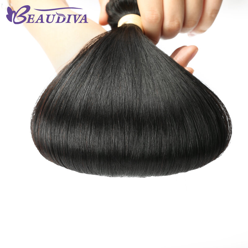 BEWATT VA-Mèches Brésiliennes Remy 5/10 Naturelles Lisses, Extension de Cheveux, en Lot de 100%