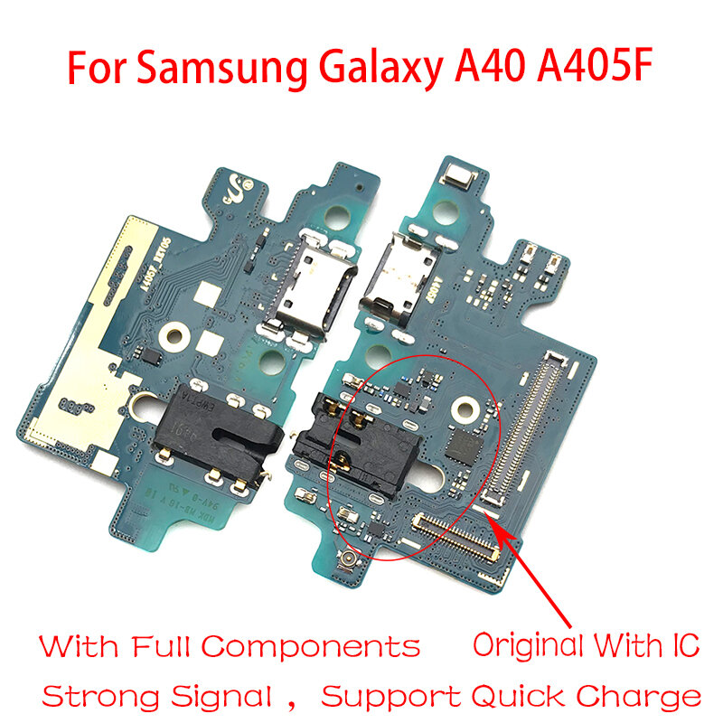 Para Samsung Galaxy A405F A40 A405 con micrófono