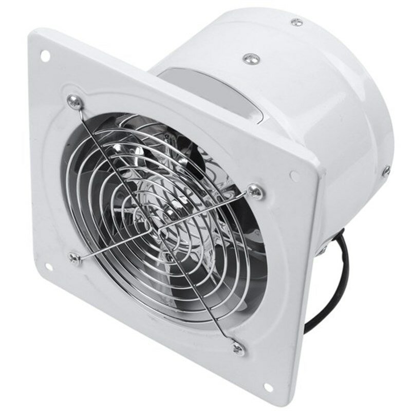 Ventilador de conducto en línea de 4 pulgadas, ventilador de tubo de Metal, ventilador de escape de ventilación, miniextractor de luz de pared para baño, ventilador de conducto de acceso