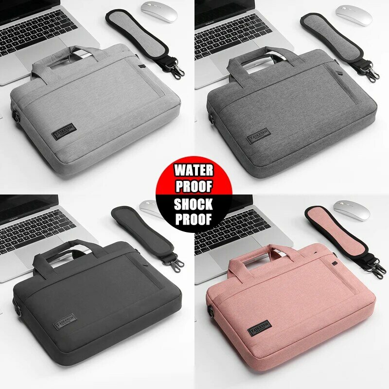 Business Laptop Tasche Hülle Hülle Schulter Trage tasche für MacBook Air Pro 13 14 15,6 17 Zoll Asus Lenovo Dell Huawei Handtasche