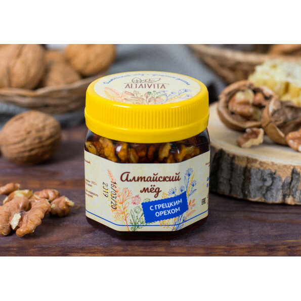 Altai honey with walnut