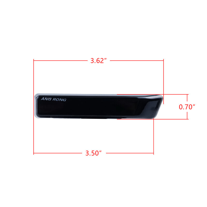 ANGRONG 2X Repeater Indikator Sisi LED Dinamis Amber Lampu Lensa Hitam L + R untuk BMW X5 E53 00-06 E36 M3 97-99