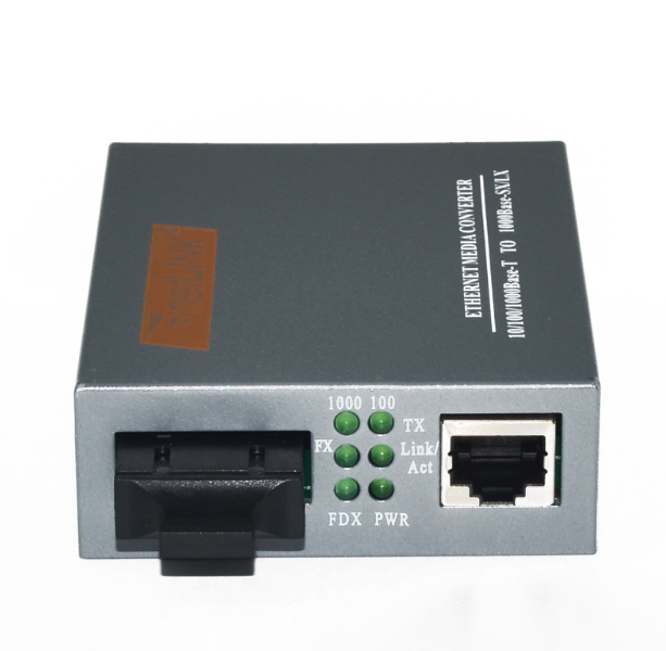 HTB-GS-03-20KM جيجابت أحادي الوضع المزدوج الألياف البصرية جهاز الإرسال والاستقبال كهروضوئي محول خارجي