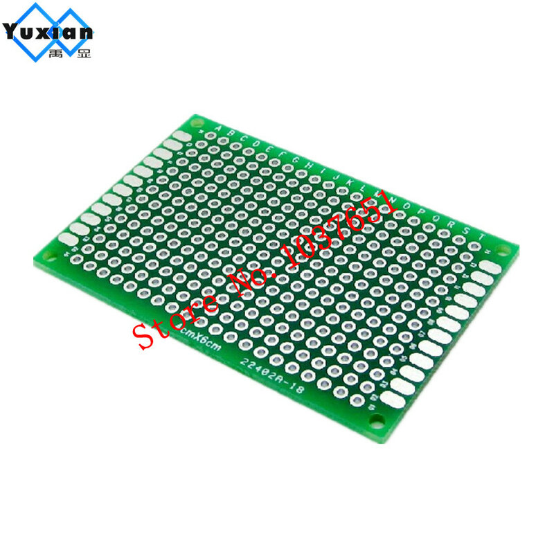 5x7cm doppio lato prototipo PCB fai da te circuito stampato universale scheda pcb verde
