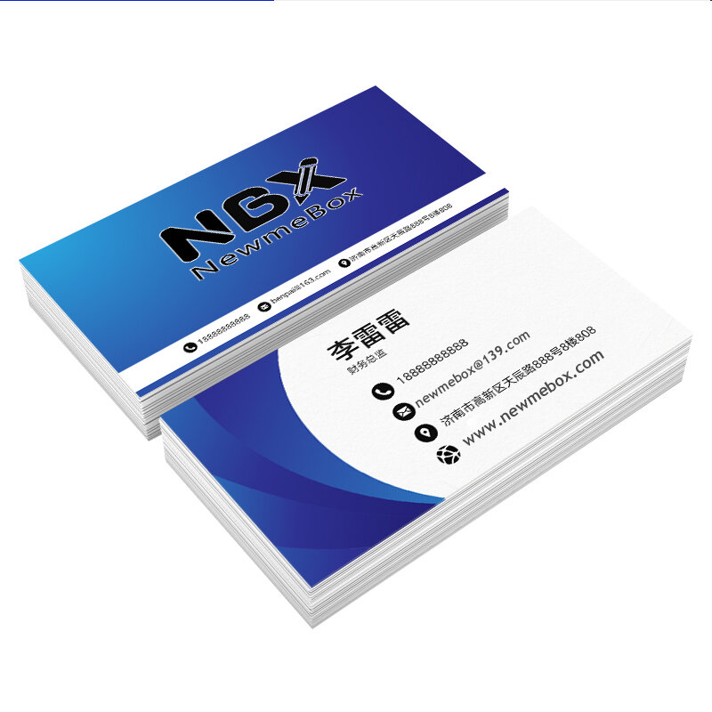 Printing Business Cards Twice Customized Visit Personalized Card Paper Logo Greeting Thank You Order Custom Prin Design 1000pcs