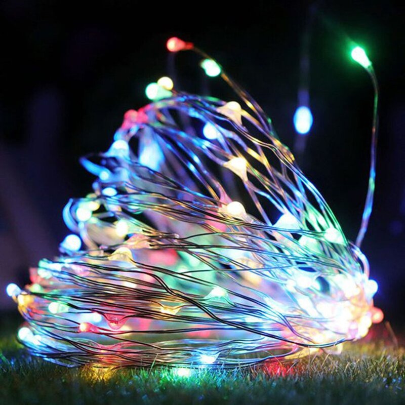 2/3/5M ไฟ LED String หน้าแรกตกแต่งทองแดงลวด Fairy String ไฟคริสต์มาสไฟสำหรับคริสต์มาสวันหยุดงานแต่งงานตกแต่ง