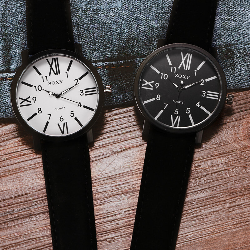 Reloj de pulsera para mujer, relojes de cuarzo para hombre, reloj de moda para mujer, reloj Vintage resistente al agua, números romanos, hora para mujer