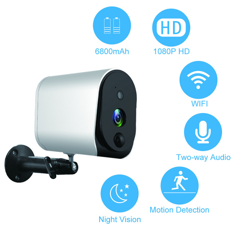 2020 WIFI IP 카메라 2 웨이 오디오 야간 모션 감지 CCTV 1080P FHD ip 카메라 실내 홈 보안 애완 동물/아기 모니터