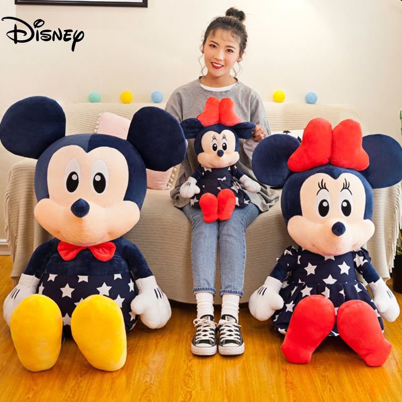 35cm/45cm/55cm Disney topolino giocattoli farciti Cartoon Minnie bambole di peluche ragazzo ragazze compleanno matrimonio regali Kawaii giocattoli per bambini