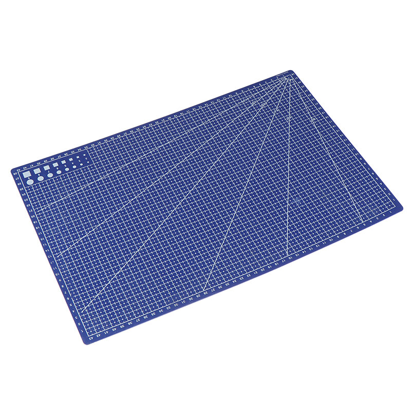 Tapete de corte retangular a3 pvc, ferramenta de linha de corte em plástico com placa de 45cm x 30cm a3, 1 peça