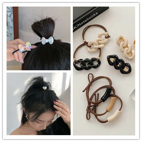 1PC nowe koreańskie kobiety gumki do włosów Temperament opaski do włosów elastyczna gumka kucyk Holder guma do włosów krawaty Scrunchies Hairband