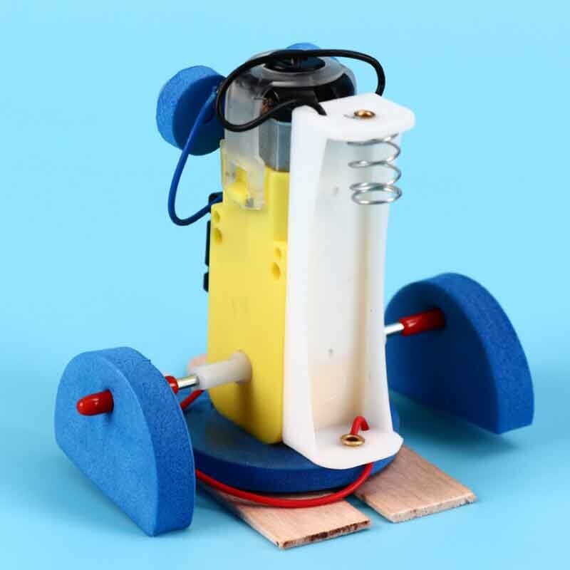 DIY Kit Model Robot Berjalan Listrik Mainan Percobaan Pelajar Pengajaran Uap Sekolah Anak-anak Mainan Edukasi Sains untuk Anak-anak