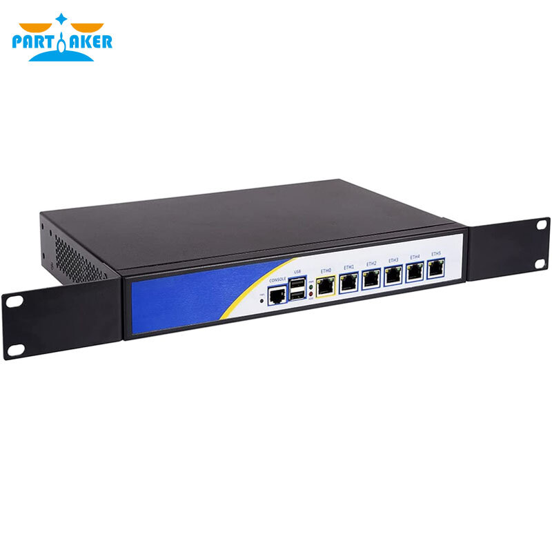 Partaker-Routeur pare-feu R3 Deskmedicents, avec 6 LAN Gigabit, Intel Core B950 2.1 mesurz ROS