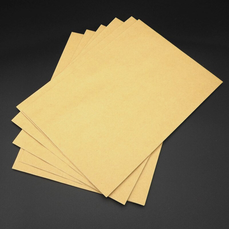 50個のクラフト紙封筒オフィススクールビジネスレターストレージ封筒用の空白のクラシックな無地の封筒 (229x162mm)