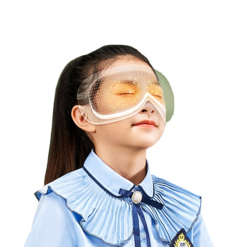 Instrumento de masaje ocular para niños, máscara ocular para estudiantes de escuela primaria, compresa caliente, gafas para el cuidado de los ojos para aliviar la fatiga