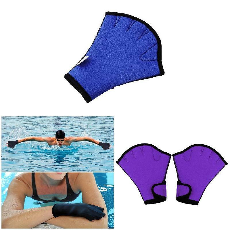 Guantes de natación para Fitness, resistentes al agua, Aqua Fit, entrenamiento de Paddle, sin dedos, novedad, 1 par