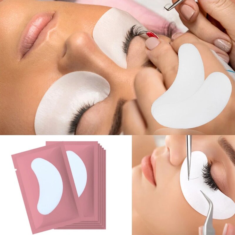 20/50/100 Pairs Eyelashes Patch Hydrogel Patches Eyelash Extension Patch Lash Extension Supplies Gel Pad Under Eye Patches Pads