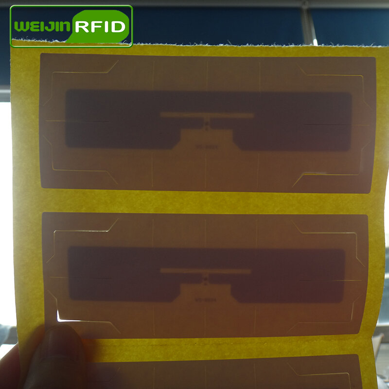 RFID Tag UHF Stiker Kaca Depan Kendaraan EPC 6C 915 M 868 M 860-960M Alien Higgs3 Anti- air Mata Perekat Pasif Cetak Label RFID