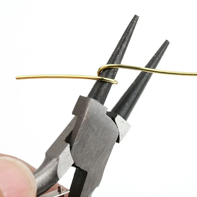 เส้นทแยงมุมคีมซ่อมเครื่องประดับชุดเครื่องมือรอบจมูกคีมเข็มจมูกคีมตัดลวดสำหรับเครื่องประดับทำ DIY Handmade เครื่องมือ