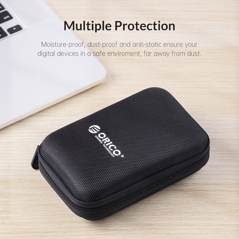 ORICO-funda para disco duro HDD/SSD de 2,5 pulgadas, bolsa de almacenamiento protectora para disco duro externo portátil, accesorios USB