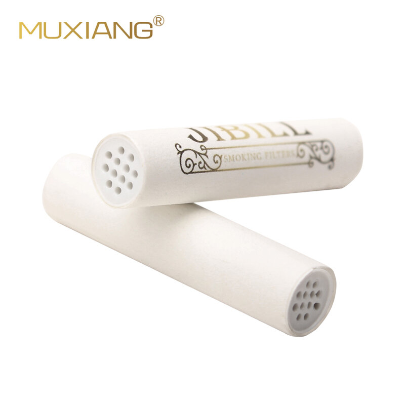 RU MUXIANG JIBILL 10/50/100/250 Pcs 8mm Activate Carbon Filter Smoking Pipe Filters Element Smoking  Parts， For 9mm Smoking Pipe