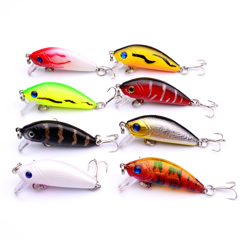 Fishing Lure Spinning 50mm 3.6g 3d Eyes Crankbait Wobbler Artificial Lures For Plastic Hard Bait Fishing Tackle Lure Set