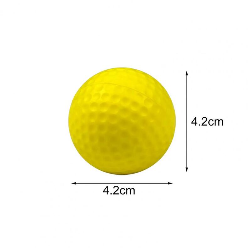 2Pcs 골프공 골프 공 탄성 높은 가시성 친환경 안전 골프 연습 공 골프 액세서리에 대 한 어린이 장난감