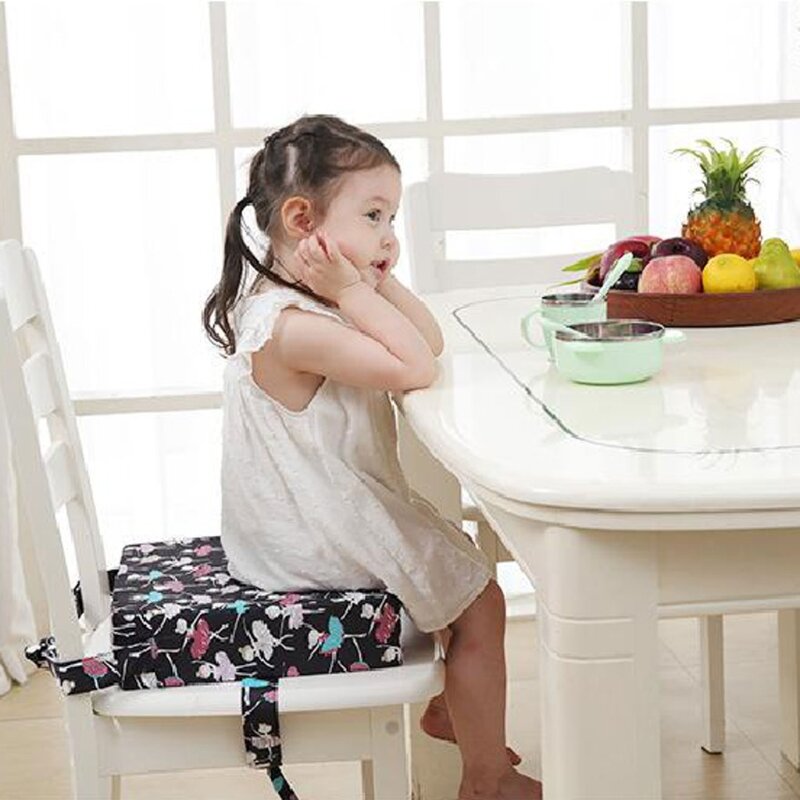 Poduszka do jadalni dla dzieci zwiększona podkładka na krzesło regulowana zdejmowana krzesełko dla dziecka poduszka do siedzenia dla dziecka