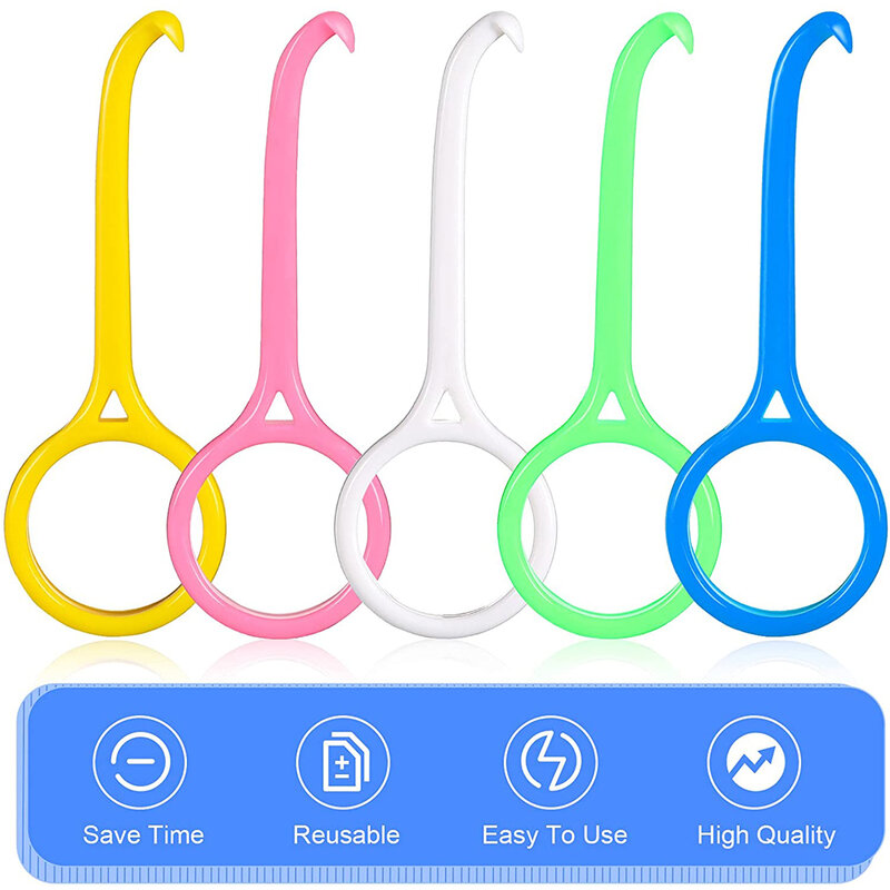 5pcs Plastic Hook Dental Removal Tool Nice Orthodontic Aligner Remove Invisible Removable Braces Clear Aligner Oral Care