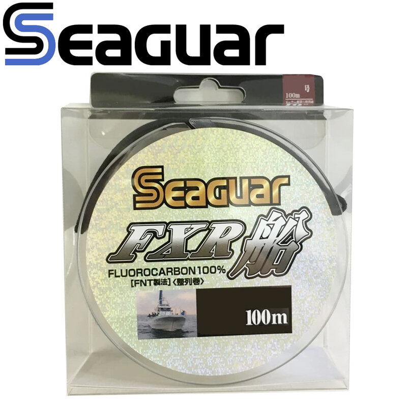 SEAGUAR BARCO FXR Linha De Pesca, 100% Fluorocarbono, Original, 100m, 6 LB-12 LB