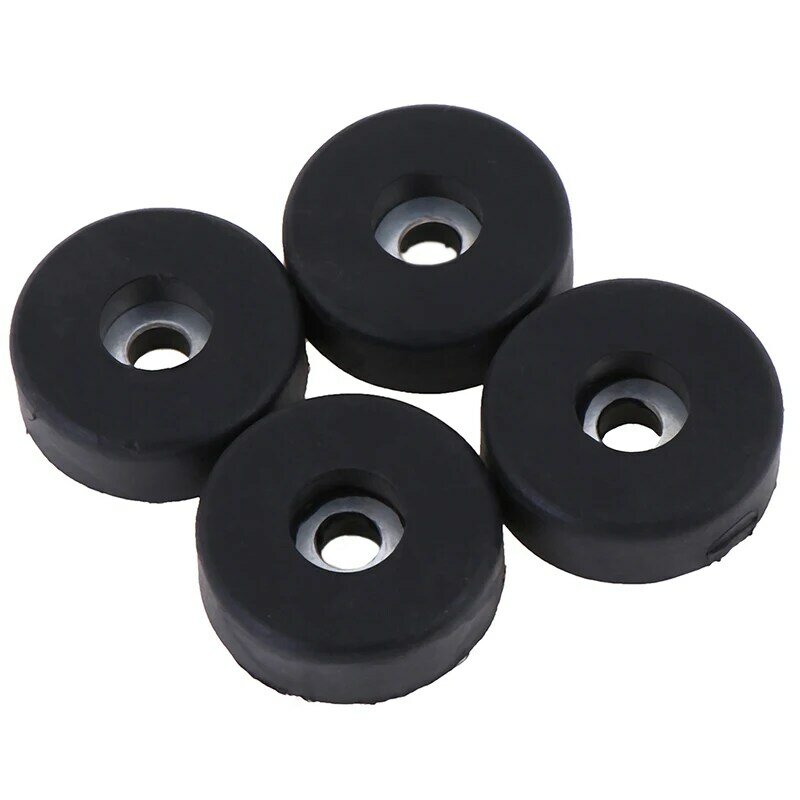 4Pcs Plastic Bumpers Embedded Washer Feet Pad Instrument Holder 30x10mm