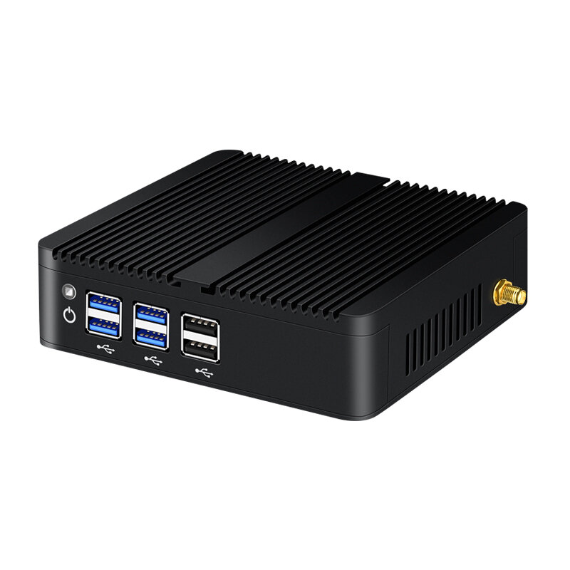 XCY-Mini Pc sin ventilador Intel Core i5 4200U i3 5005U Gigabit Ethernet Win 10 Linux Thin Client, micropc de escritorio, Nuc PC