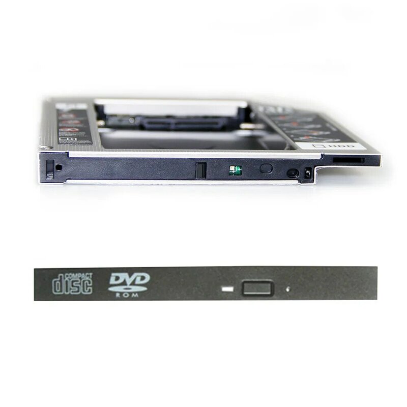 2nd SATA 12.7mm hard drive SSD HDD Caddy Adapter For HP ProBook 4520s 4525s 4720s 4730s GT31L