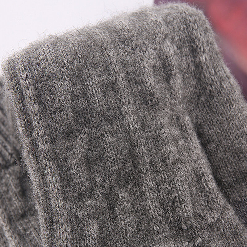 Guanti senza dita lavorati a maglia guanti Touch Screen caldi addensati invernali guanti da ciclismo mezze dita caldi elastici all'aperto Unisex