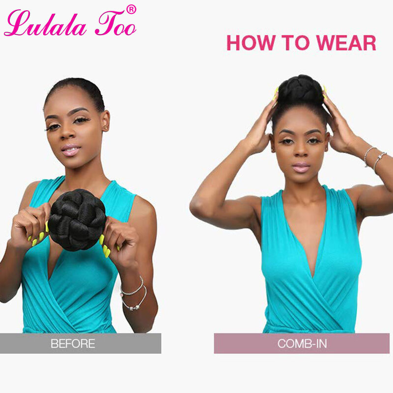 Набор синтетических искусственных волос в пучок и челку, термостойкие волоконные шиньоны, искусственный парик для черных женщин, наращивание волос на клипсе