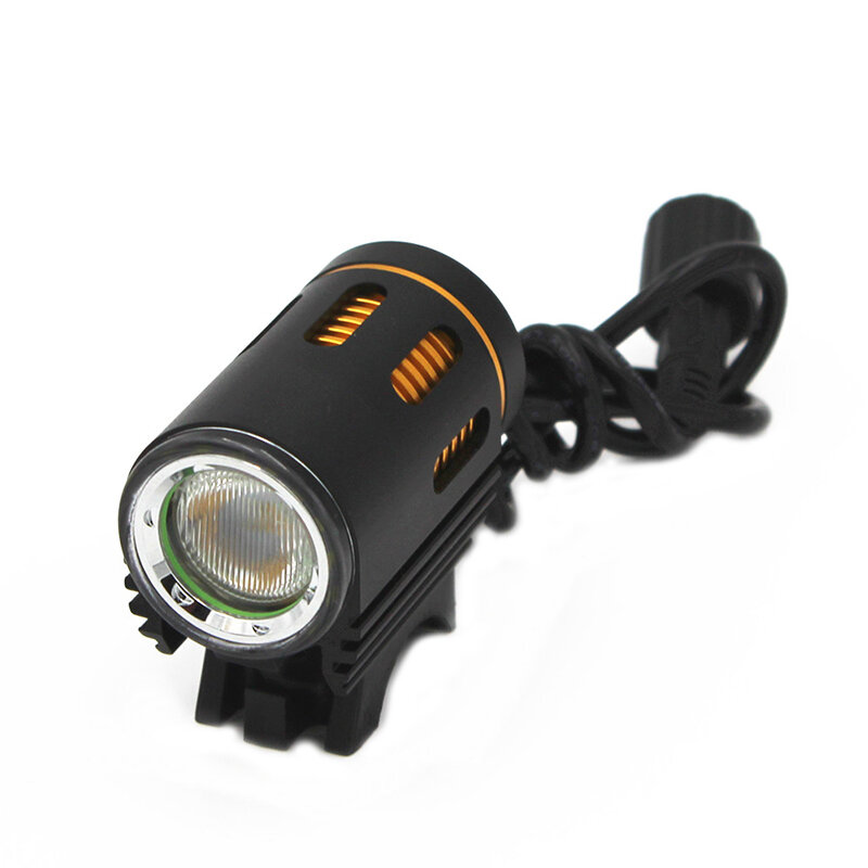 Linterna frontal para bicicleta, luz LED de 1200LM, XM-L2, puerto de CC, 4 modos