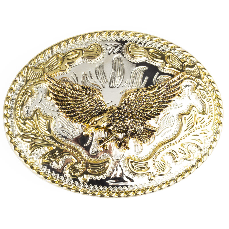 Модный мужской ремень с пряжкой в виде золотого орла шириной 4,0 см