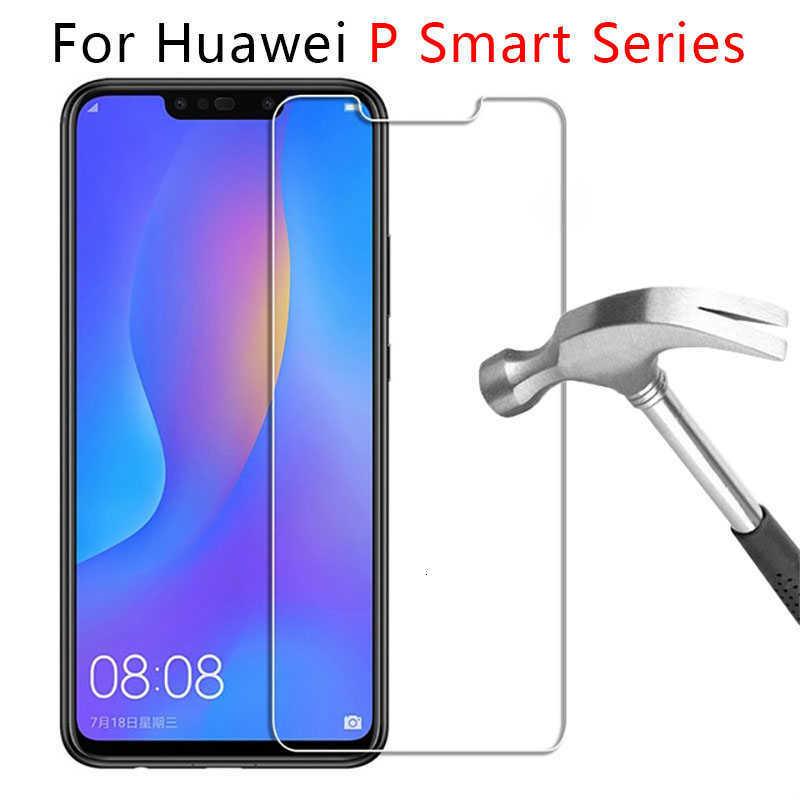 ป้องกันกระจกนิรภัยสำหรับ Huawei P สมาร์ท Plus 2019กระจกนิรภัยป้องกันหน้าจอ Huawey Huawei Honor Psmart Smar ป้องกันฟิล์ม