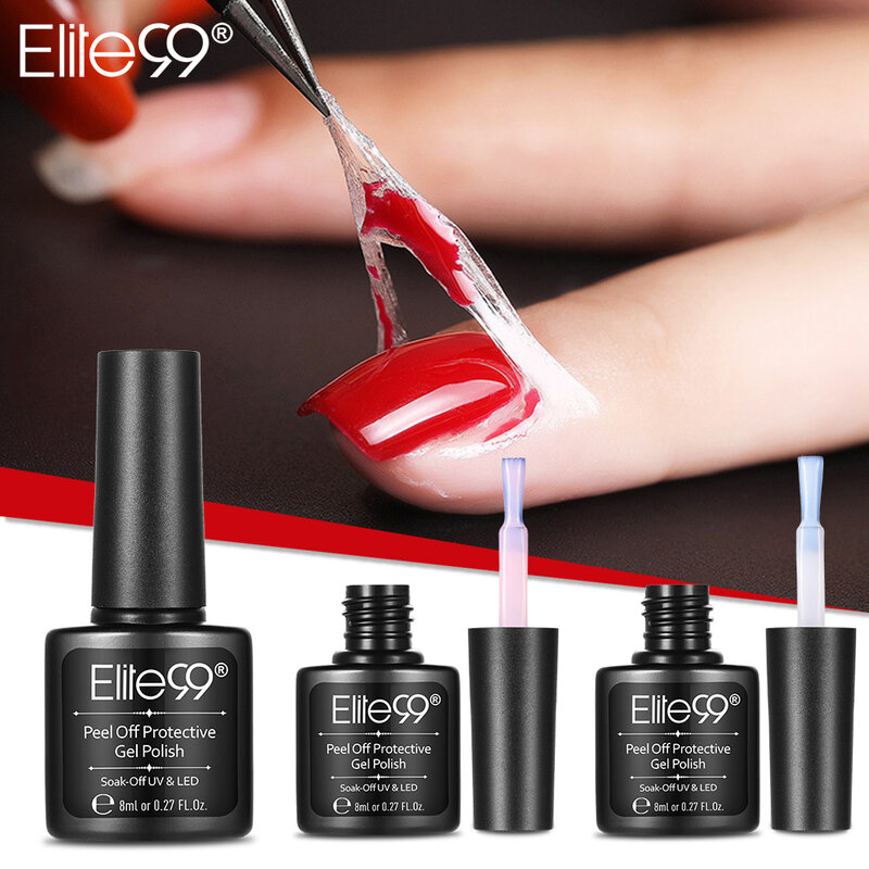 Elite99 8ml pelar uñas protectoras esmalte de uñas de látex de protección líquida piel de los dedos fácil de limpiar crema de uñas herramienta de cuidado